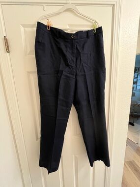 Talbots Women’s 100% Linen Navy Pants